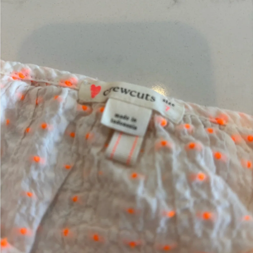 Crewcuts Kids Blouse in Orange and White